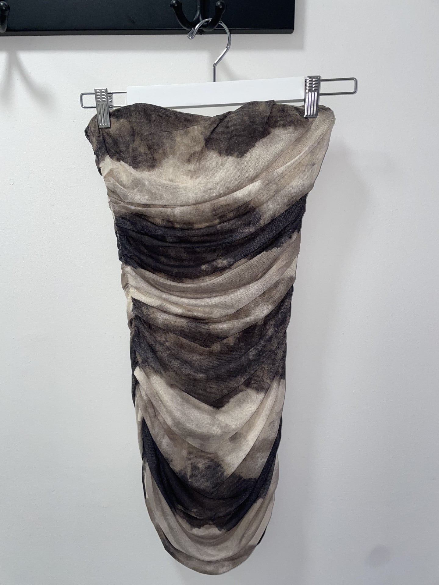 Black Watercolour Mini Dress