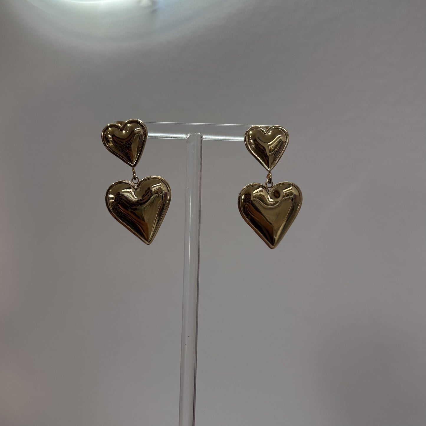 Gold Heart Earrings
