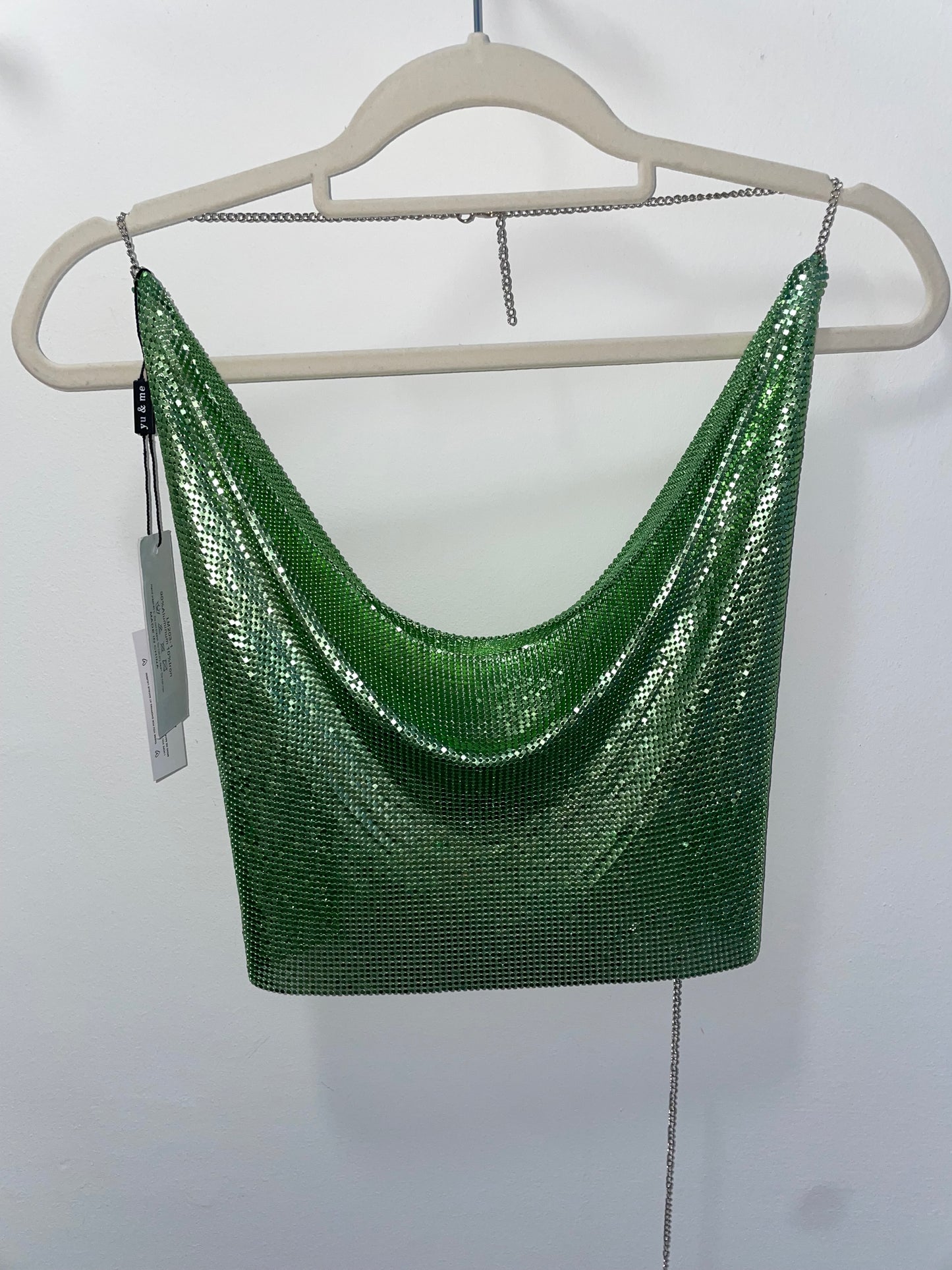 Green Chainmail Top