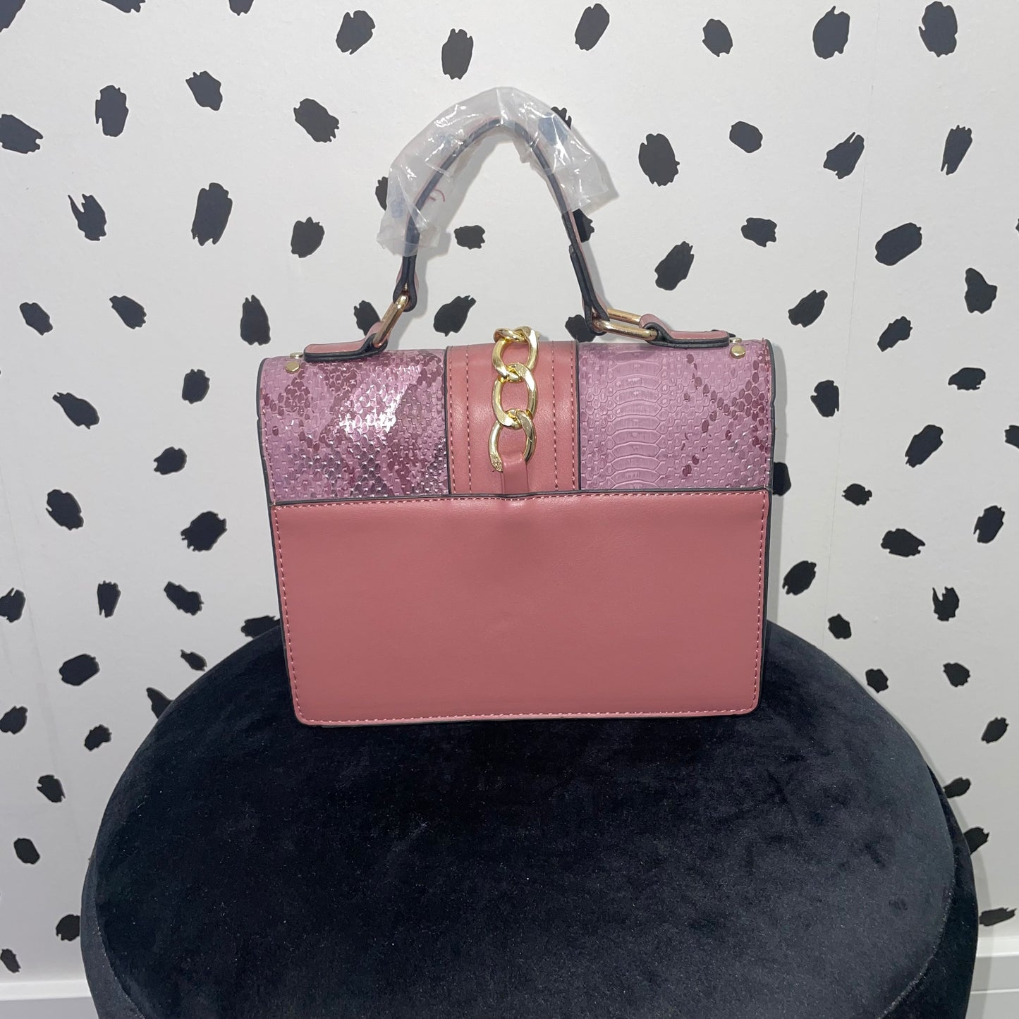 Leather Handbag - Burgundy