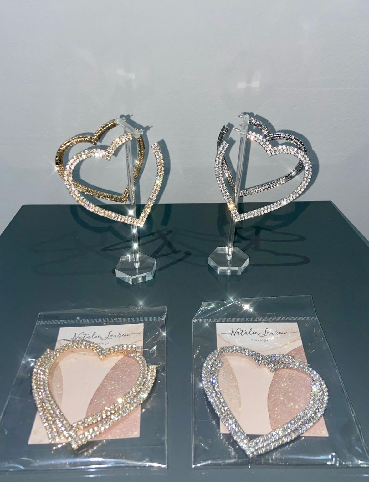 Heart Earrings - Gold