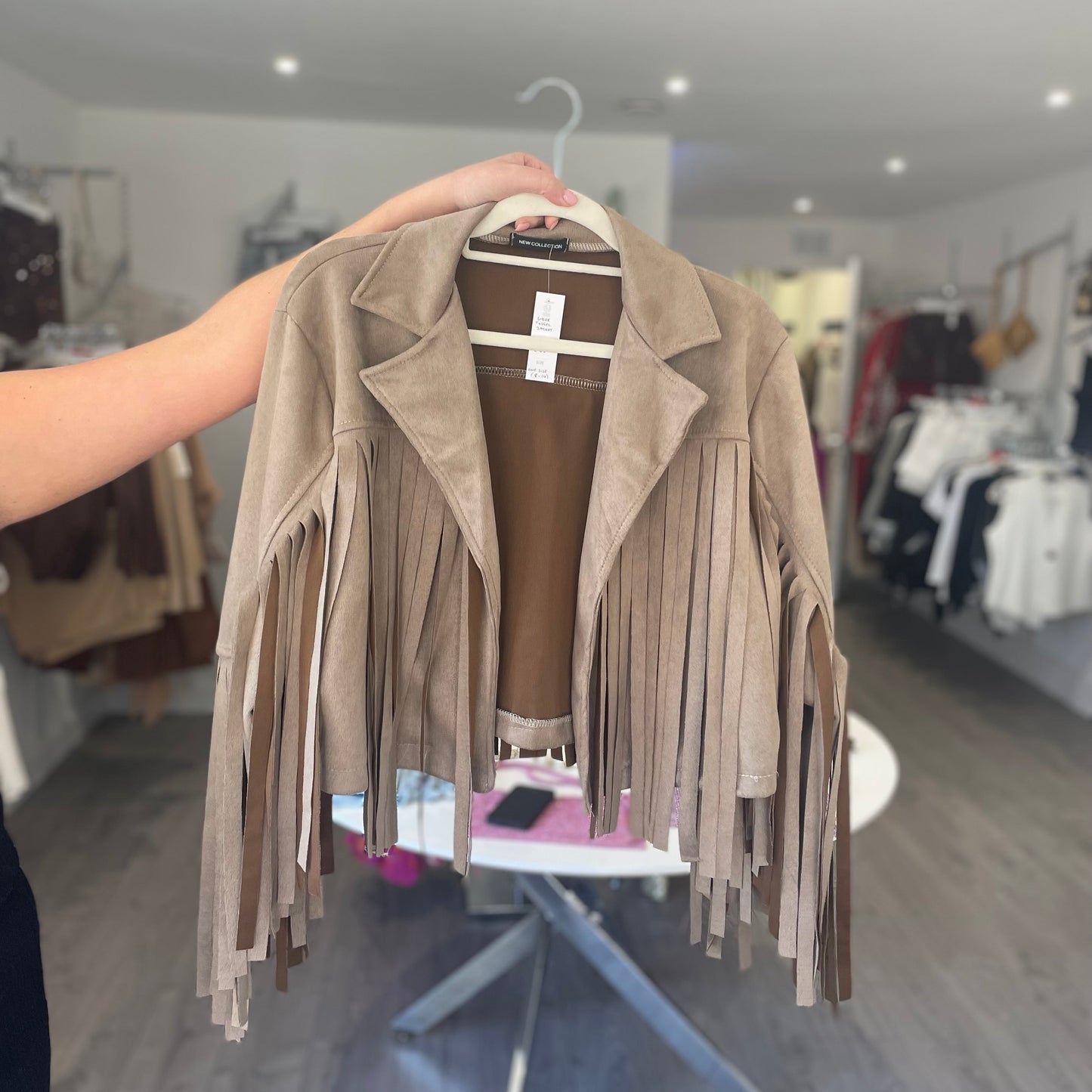 Suede Tassel Jacket