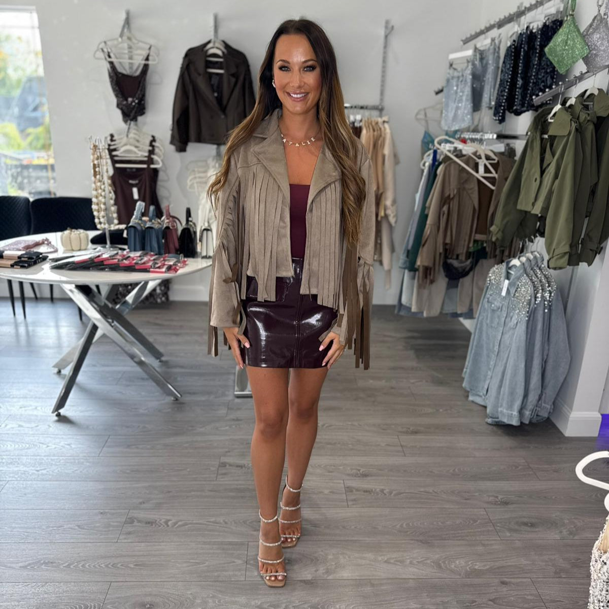Suede Tassel Jacket