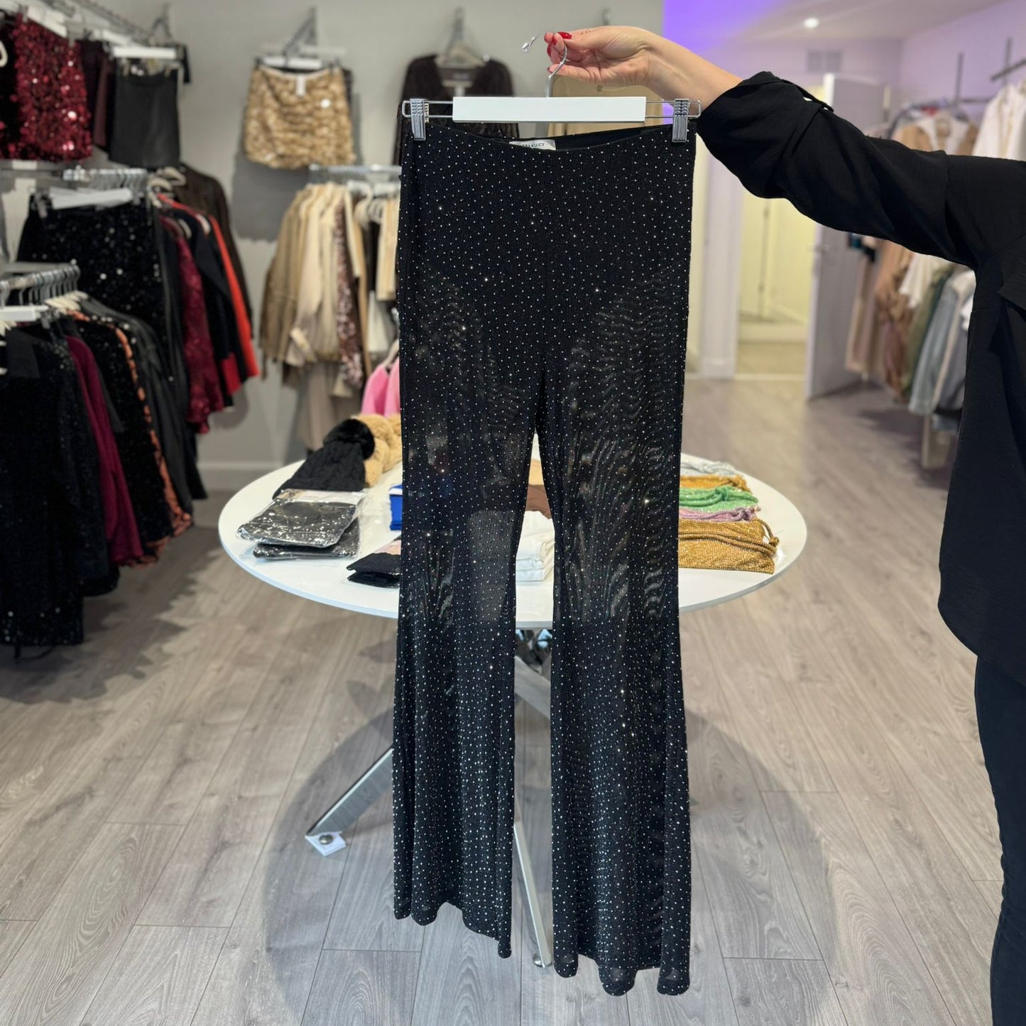 Diamante Flare Trousers