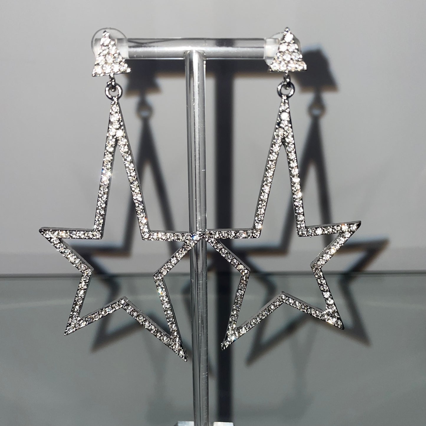 Star Earrings - Silver