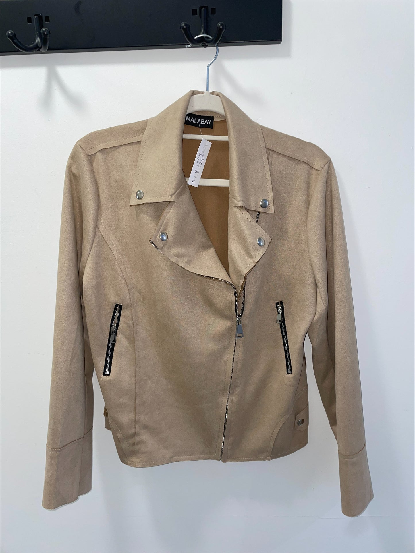 Suede Jacket - Stone