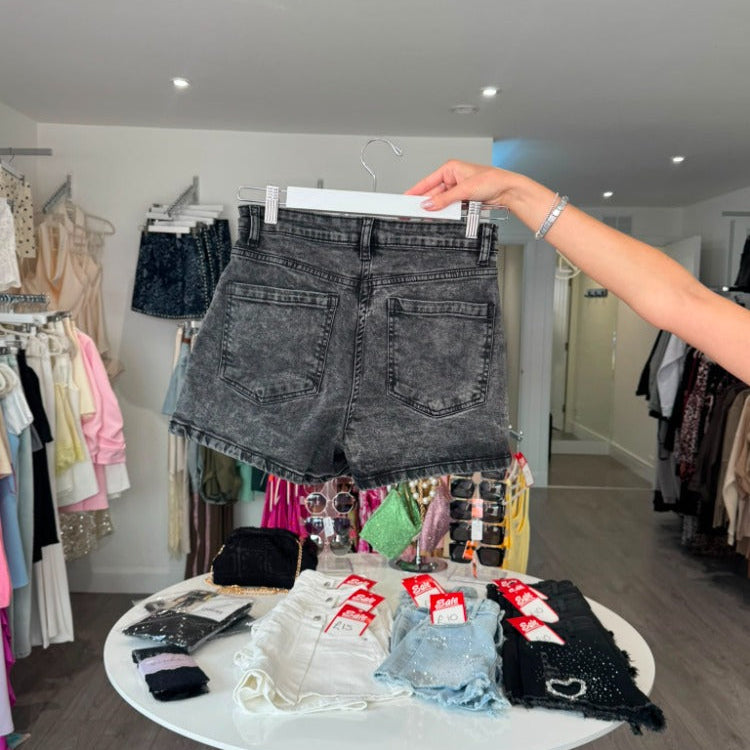 Wrap Denim Skort