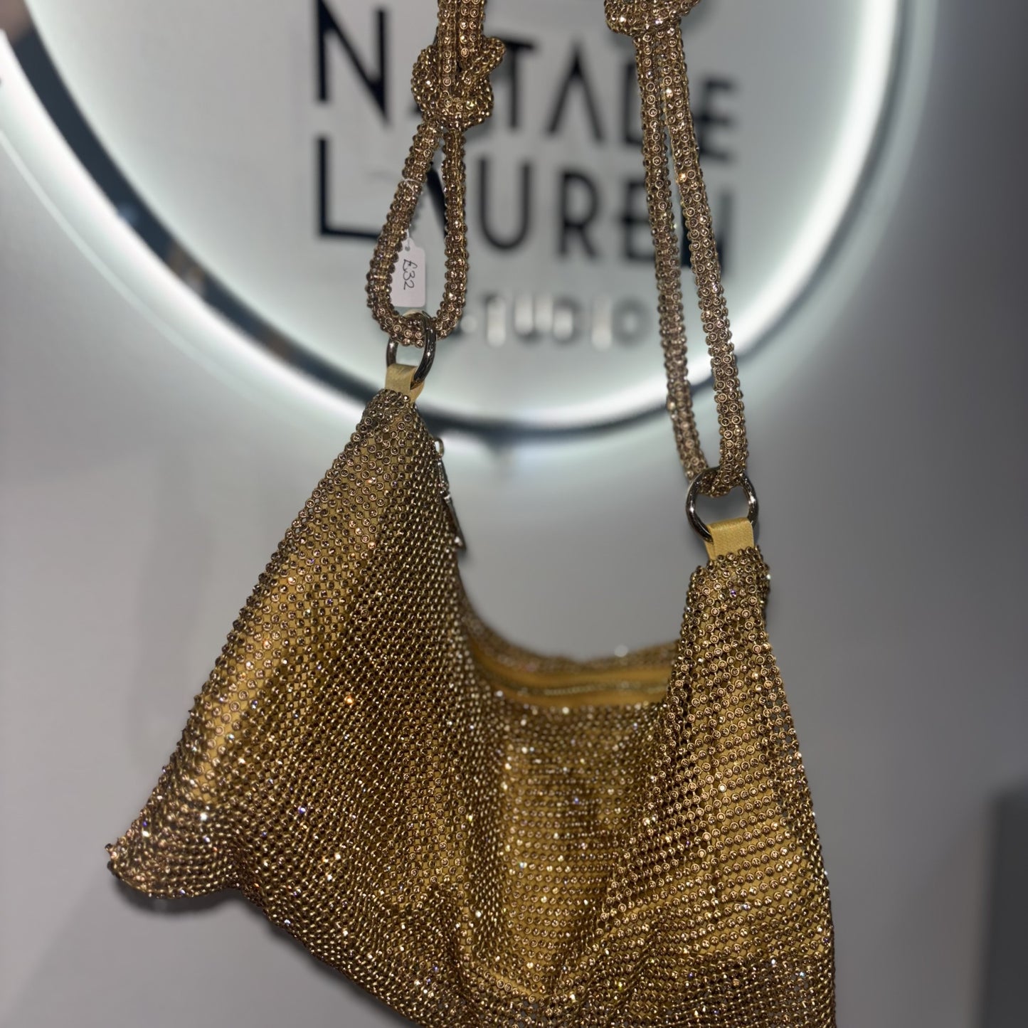 Sparkly Handbag - Gold