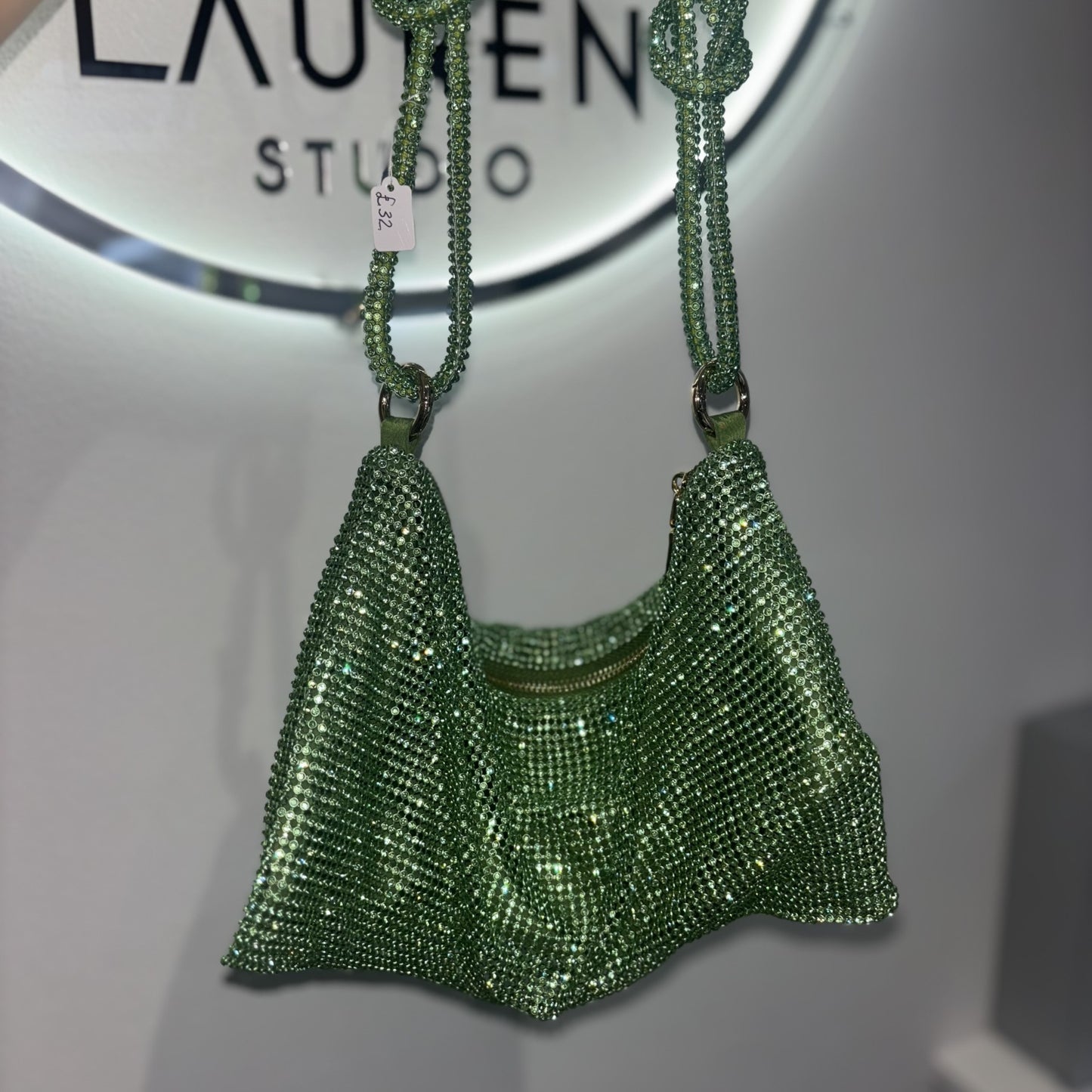 Sparkly Handbag - Green