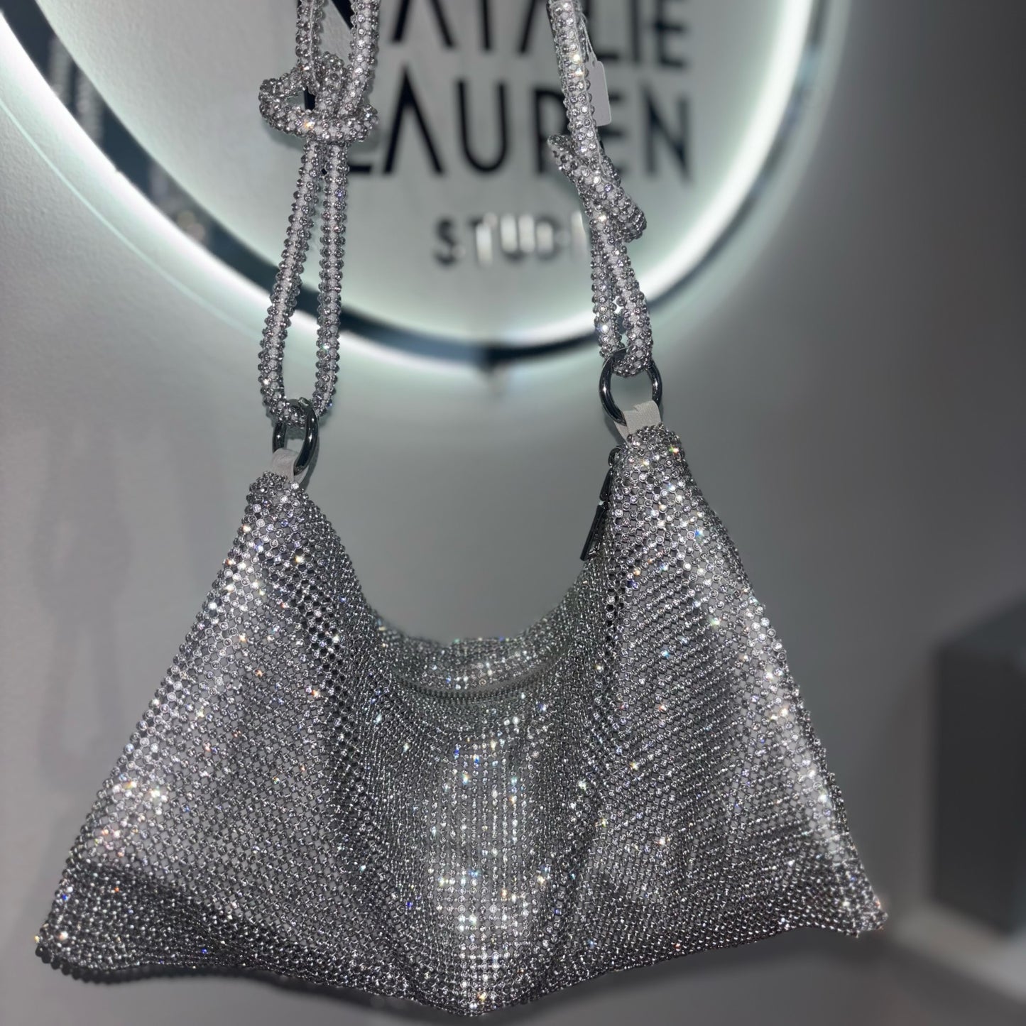 Sparkly Handbag - Silver